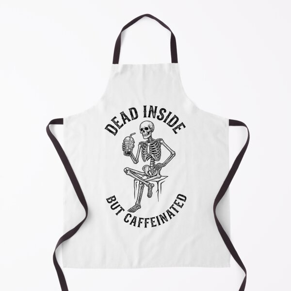 Item preview, Dead Inside But Caffeinated Funny Skeleton Gothic Coffee T-Shirt designed and sold by AlexNik.