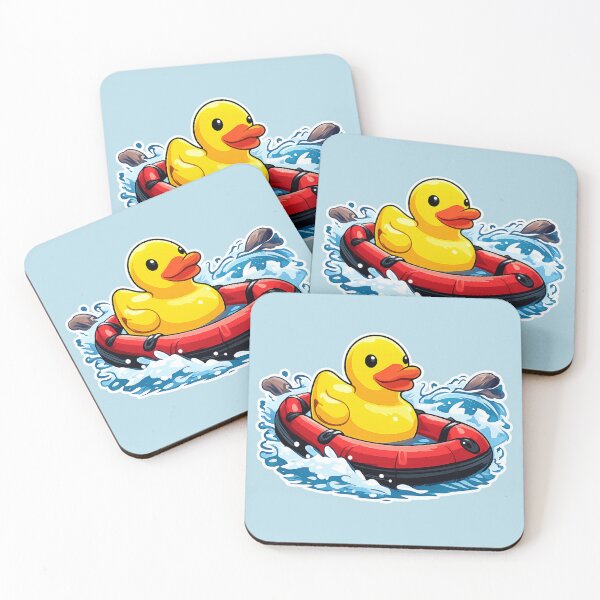 Item preview, Rafting Duck Illustration designed and sold by BROHLine Studio.