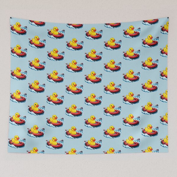 Item preview, Rafting Duck Illustration designed and sold by BROHLine Studio.