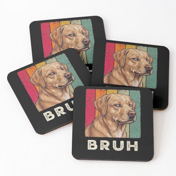Item preview, Bruh Labrador Dog Vintage Retro Meme designed and sold by d247.