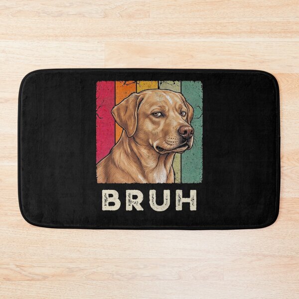 Item preview, Bruh Labrador Dog Vintage Retro Meme designed and sold by d247.