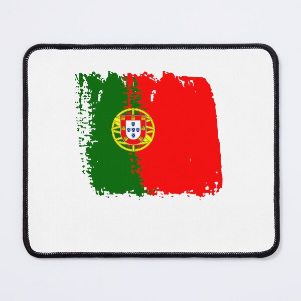 Item preview, Portugal Flag Distressed Brush Stroke Design designed and sold by KAWAII STUDIO NB.