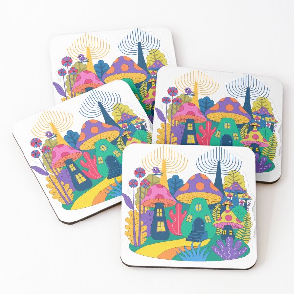 Item preview, Magical Mushroom House Sticker designed and sold by inkfusionhub99.
