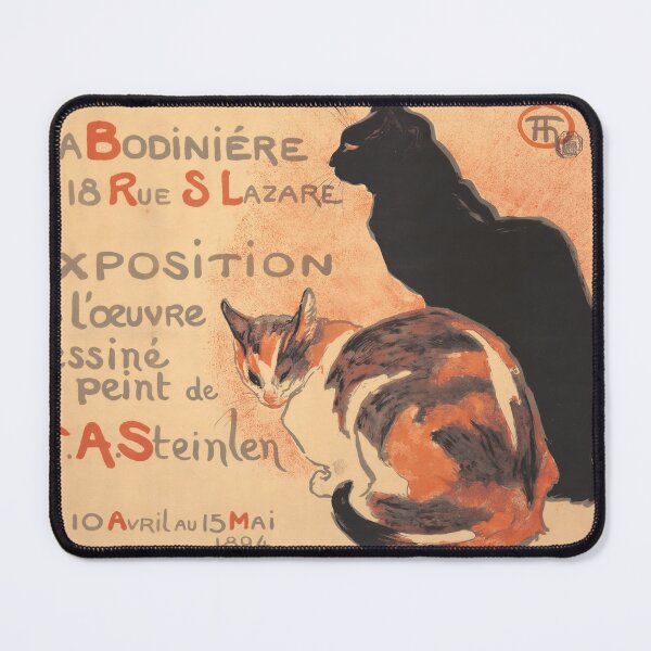 Item preview, Two Cats | 1894 T.A. Steinlen Exhibition Poster | French Art Nouveau Art Print Poster | Theophile Steinlen Cats  designed and sold by codeslinger.