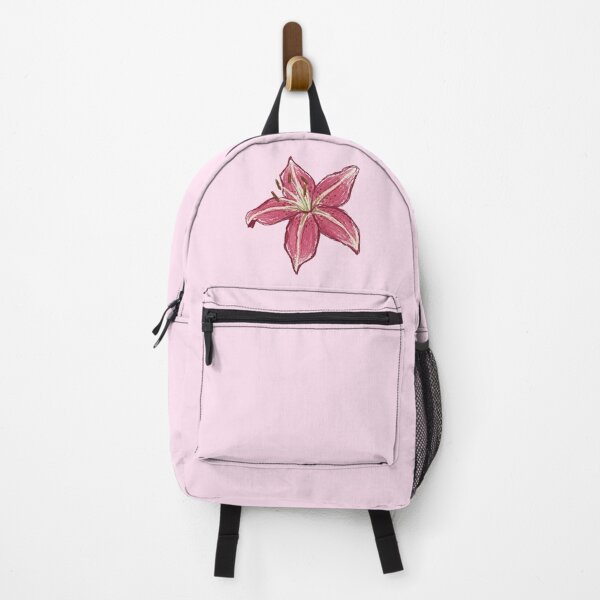 Item preview, Aesthetic Pink Lily Flower Textured Botanical Illustration designed and sold by BitDoodle.