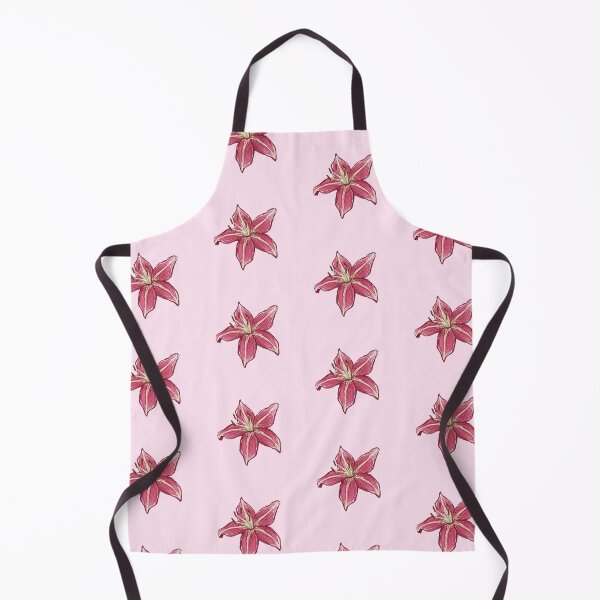Item preview, Aesthetic Pink Lily Flower Textured Botanical Illustration designed and sold by BitDoodle.