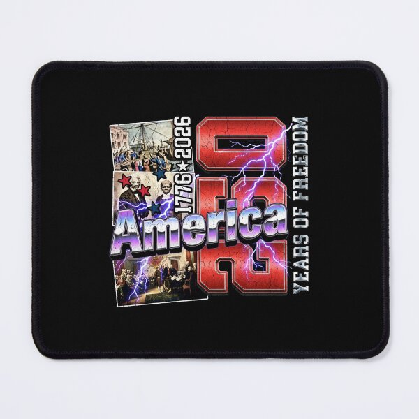 Item preview, America 250 Years Of Freedom Patriotic Graphic, Semiquincentennial USA Flag 1776 2026 Art, Retro Y2K Chrome designed and sold by Keingdesign.