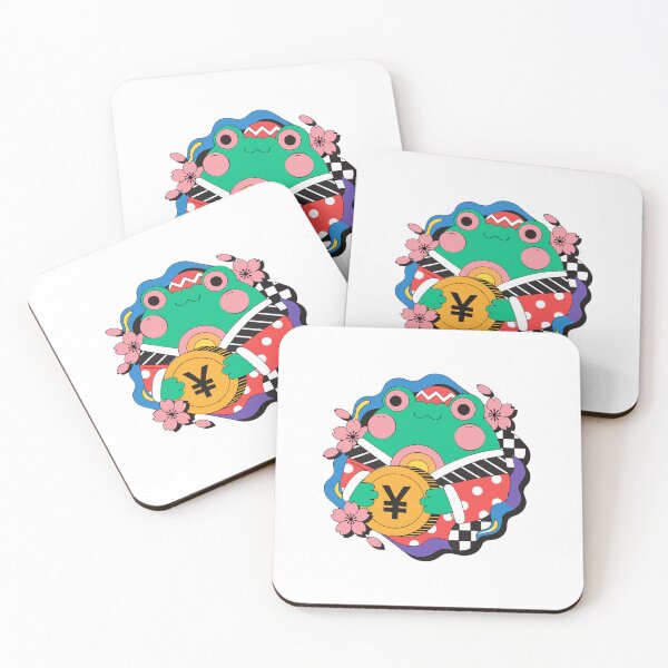Item preview, Japanese Lucky Frog Sticker designed and sold by inkfusionhub99.