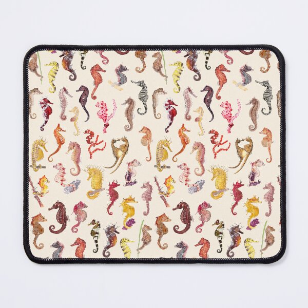 Item preview, SEAHORSES POSTER TEXT-beige designed and sold by BEATRIZ ABAITUA.