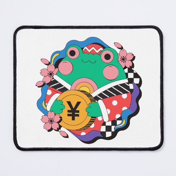 Item preview, Japanese Lucky Frog Sticker designed and sold by inkfusionhub99.