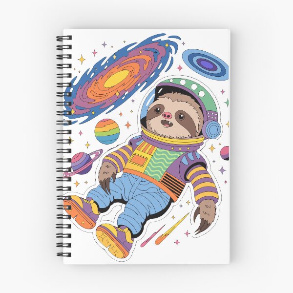 Item preview, Cosmic Astronaut Sloth Sticker designed and sold by inkfusionhub99.
