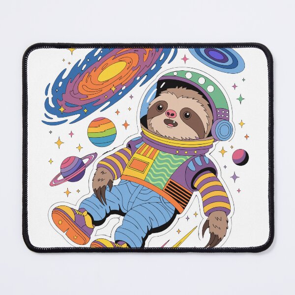 Item preview, Cosmic Astronaut Sloth Sticker designed and sold by inkfusionhub99.