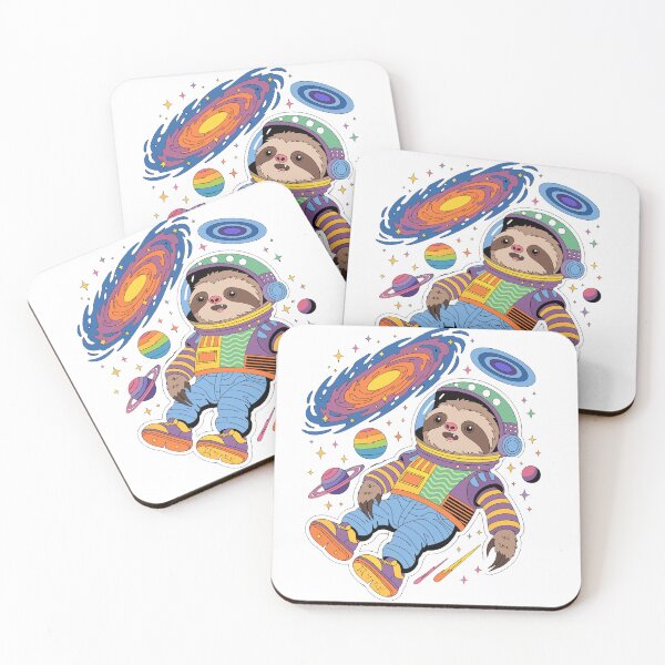 Item preview, Cosmic Astronaut Sloth Sticker designed and sold by inkfusionhub99.