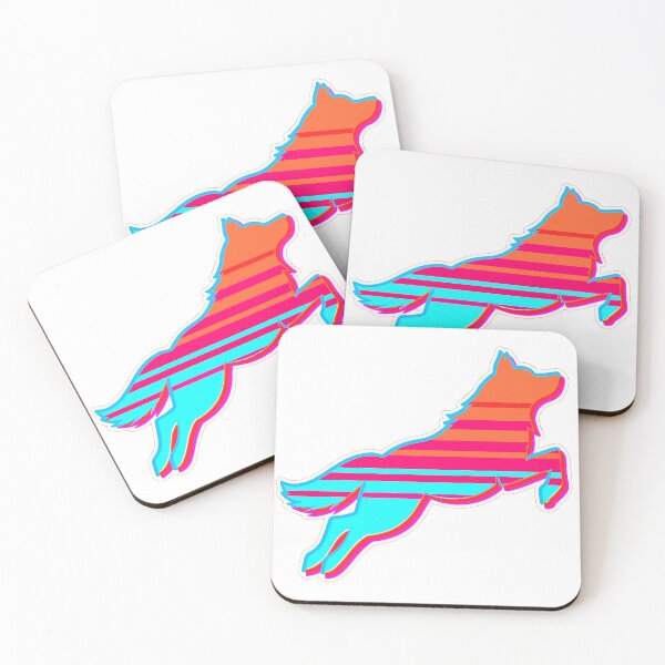 Item preview, Retro Sunset Wolf Sticker designed and sold by inkfusionhub99.