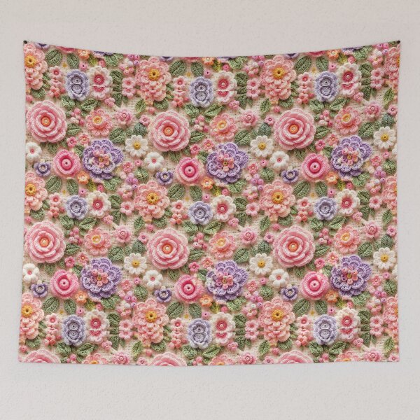 Item preview, Crochet Blossom Garden Pattern  designed and sold by Aramdesing.