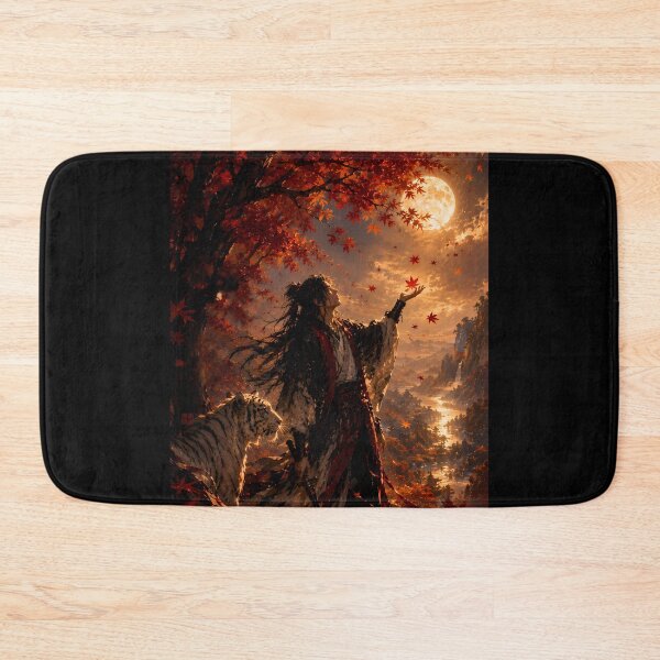 Item preview, Whispers of Autumn White Tiger Fantasy Art designed and sold by ManJiangHong.