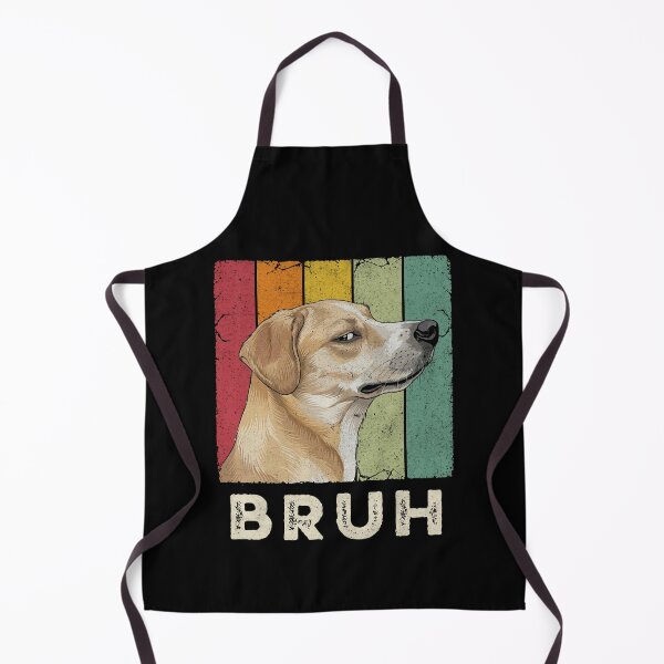 Item preview, Bruh Dog Vintage Retro Striped Canine Meme designed and sold by d247.