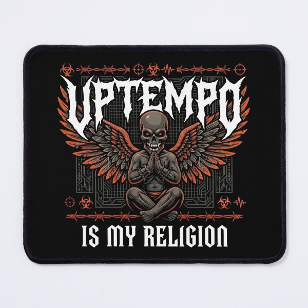 Item preview, Uptempo Is My Religion Dark Demon Angel designed and sold by SPAZE-Typo.
