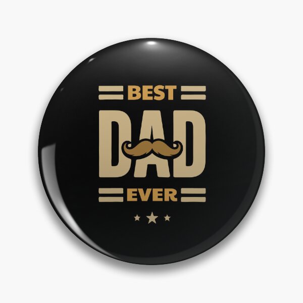 Item preview, Best Dad Ever Typography Poster T-Shirt Design Mustache Graphic Design designed and sold by AtonuHaque.