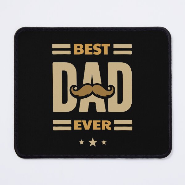 Item preview, Best Dad Ever Typography Poster T-Shirt Design Mustache Graphic Design designed and sold by AtonuHaque.