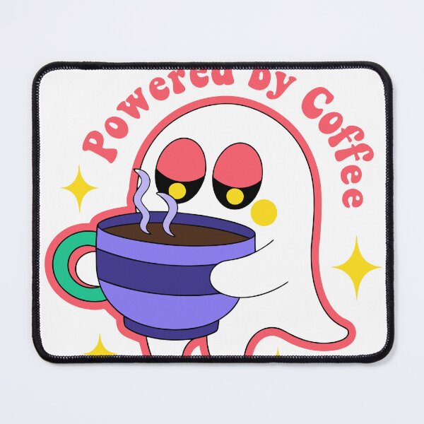 Item preview, Funny Coffee Ghost Sticker designed and sold by inkfusionhub99.