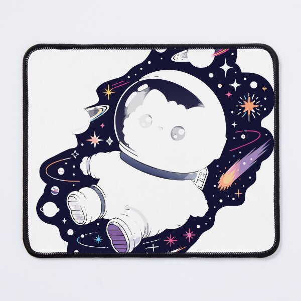 Item preview, Cute Cosmic Cat Astronaut Sticker designed and sold by inkfusionhub99.