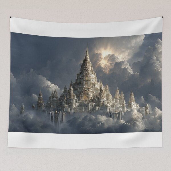 Item preview,  Celestial Castle Above the Clouds designed and sold by DukaveArt .