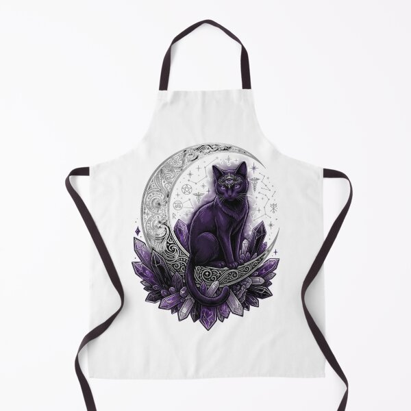 Item preview, Whimsigoth Mystical Black Cat Third Eye Crescent Moon Gothic Witchy designed and sold by AlexNik.