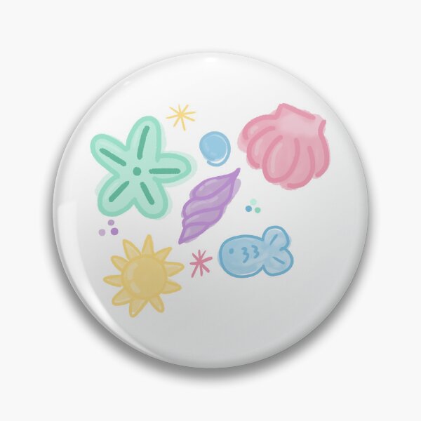 Item preview, Soft Pastel Beach Shells Illustration designed and sold by BitDoodle.
