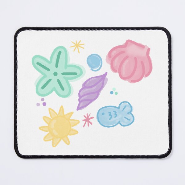 Item preview, Soft Pastel Beach Shells Illustration designed and sold by BitDoodle.
