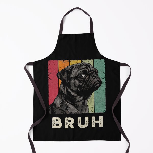 Item preview, Bruh Pug Dog Retro Vintage Distressed designed and sold by d247.