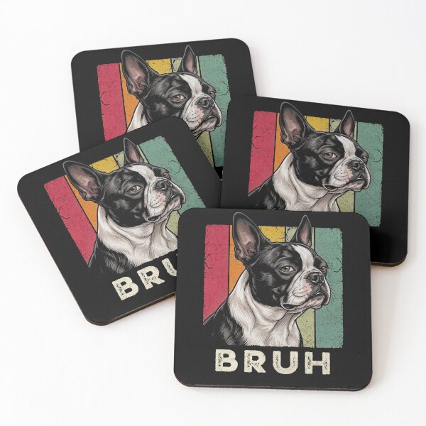 Item preview, Boston Terrier Bruh Vintage Retro Dog Lover designed and sold by d247.
