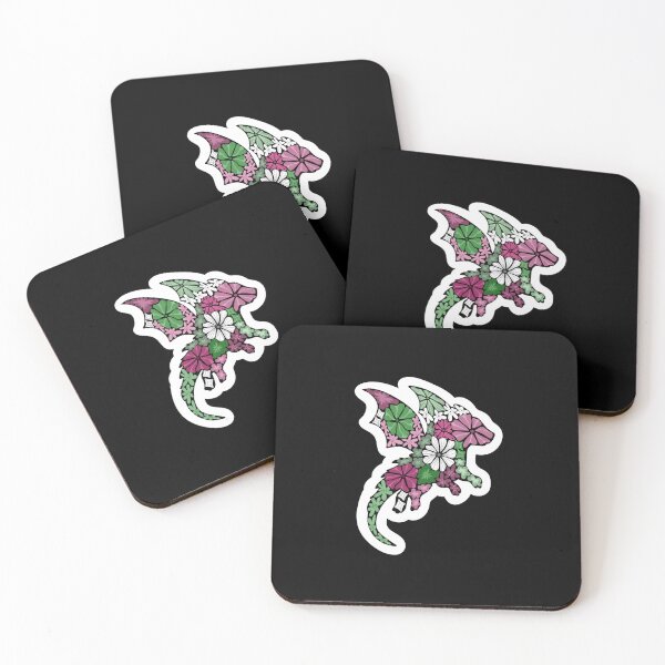 Item preview, Dragon - Abrosexual Flag STICKER designed and sold by HannahReeStudio.