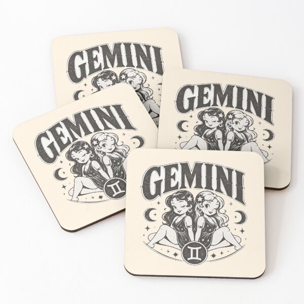 Item preview, Gemini Zodiac Twins Vintage Astrology Design | Retro Gemini Horoscope Gift designed and sold by TheStephanieRome.