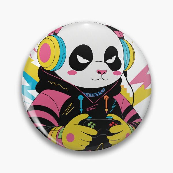 Item preview, Gamer Panda Sticker designed and sold by inkfusionhub99.