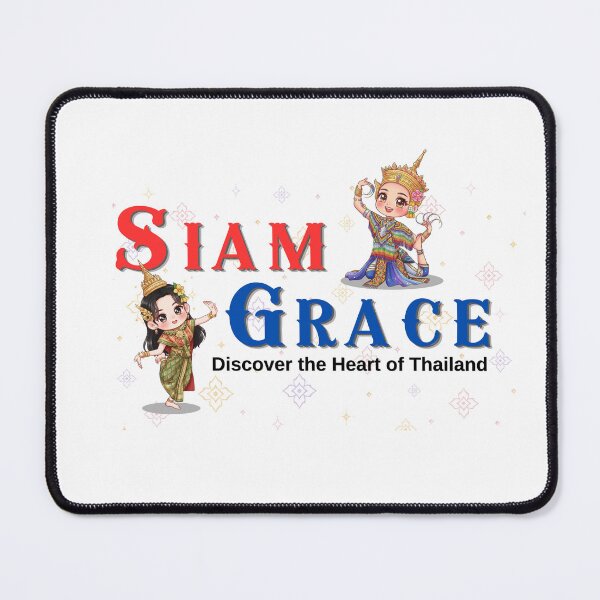 Item preview, Siam Grace | Thai Cultural Dance Duo | Cute Thailand Heritage Kawaii Illustration designed and sold by Beeform.