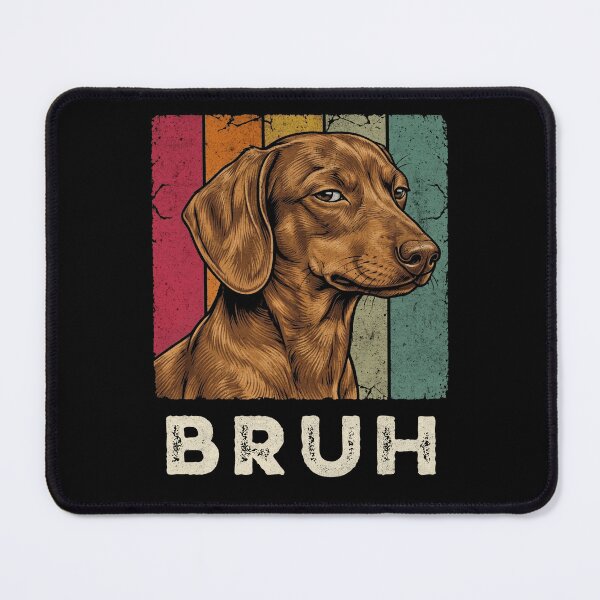 Item preview, Bruh Dachshund Dog Retro Sunset Vintage Wiener designed and sold by d247.