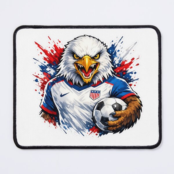 Item preview, USA Soccer Bald Eagle Mascot - World Cup 2026 Sports Sticker designed and sold by Cary-s.