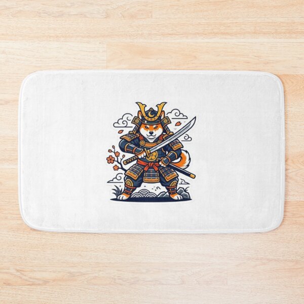 Item preview, Shiba Inu Samurai Warrior T-Shirt designed and sold by PixelStyle Studio.