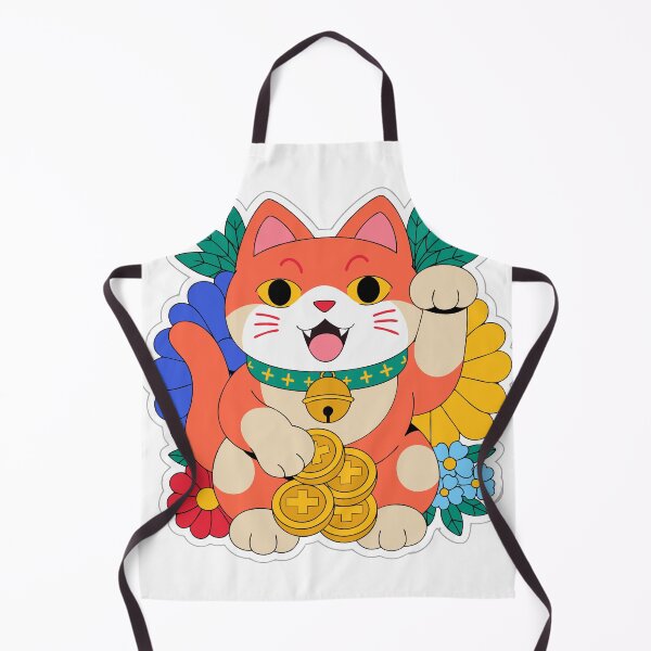 Item preview, Lucky Maneki Neko Sticker designed and sold by inkfusionhub99.
