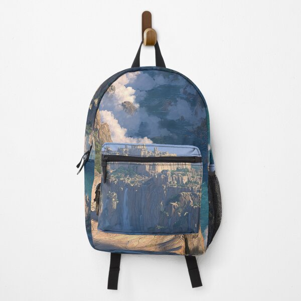 Item preview, Two Travelers Approaching Ancient Cliff City designed and sold by DukeNiko.