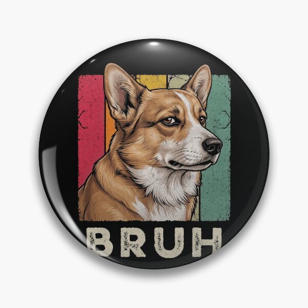Item preview, Corgi Bruh Dog Lover Retro Grunge Style designed and sold by d247.