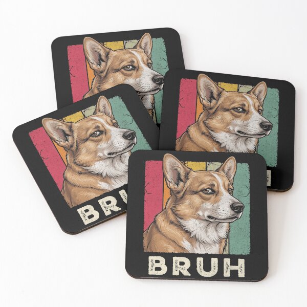 Item preview, Corgi Bruh Dog Lover Retro Grunge Style designed and sold by d247.