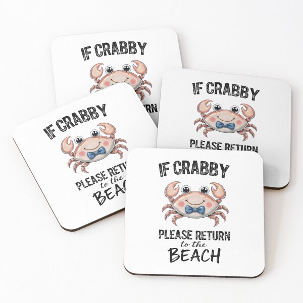 Item preview, If Crabby Please Return To The Beach - Funny Cute Crab Summer Beach Design designed and sold by Lozarux.