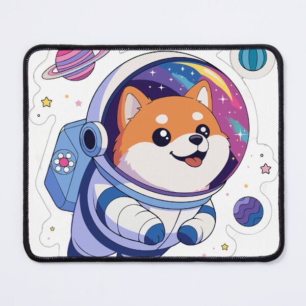 Item preview, Shiba Inu Astronaut Sticke designed and sold by inkfusionhub99.