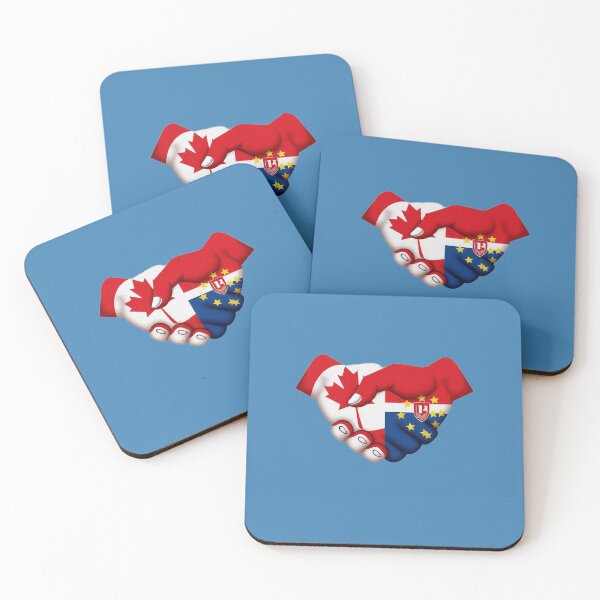 Item preview, Canada and Bosnia Herzegovina Friendship Flag Handshake Tee designed and sold by Tama-sirth.