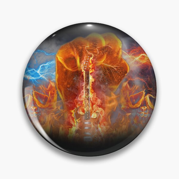 Item preview, Fiery Rock Fist: Electric Guitar Inferno designed and sold by mikemuchu.