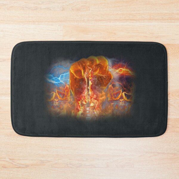 Item preview, Fiery Rock Fist: Electric Guitar Inferno designed and sold by mikemuchu.