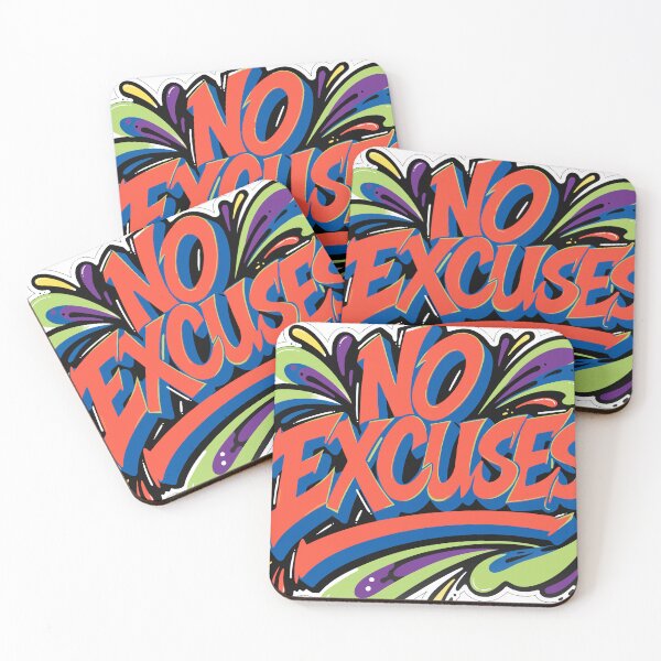 Item preview, NO EXCUSES Graffiti Sticker designed and sold by inkfusionhub99.
