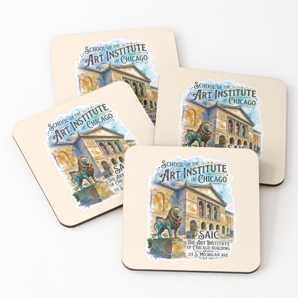 Item preview, Chicago Art Institute Historic Building Watercolor Impression designed and sold by EvergreenPark - Tee Studio.